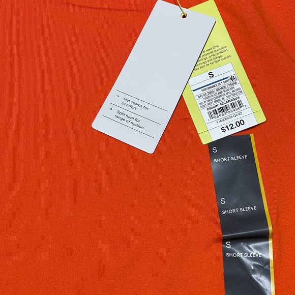 Men's Short Sleeve Performance T-Shirt - All In Motion™ Dark Orange S *L947 - Picture 4 of 10